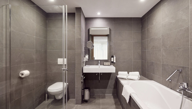 Deluxe room Hotel Breukelen bathroom